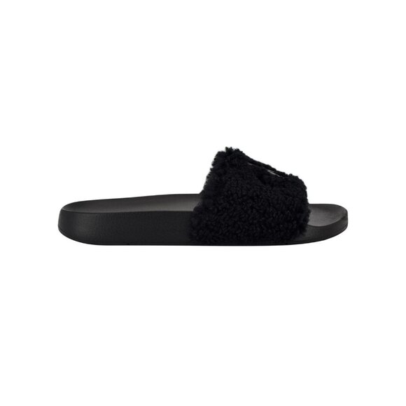 Calvin Klein Women's Amaya Fuzzy Slide Sandals - Picture 3 of 3